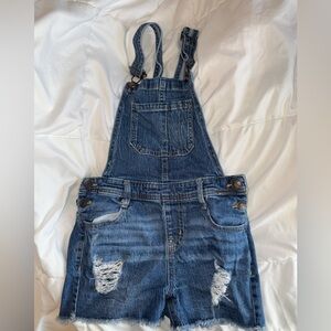 Girl shorts overalls